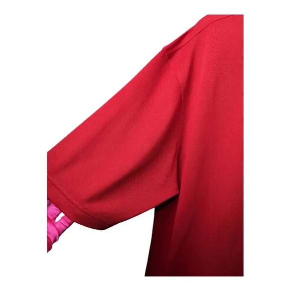 FootJoy ProDry Performance Mens Size L Red Stretch Pique Polo Golf Shirt - Picture 6 of 13